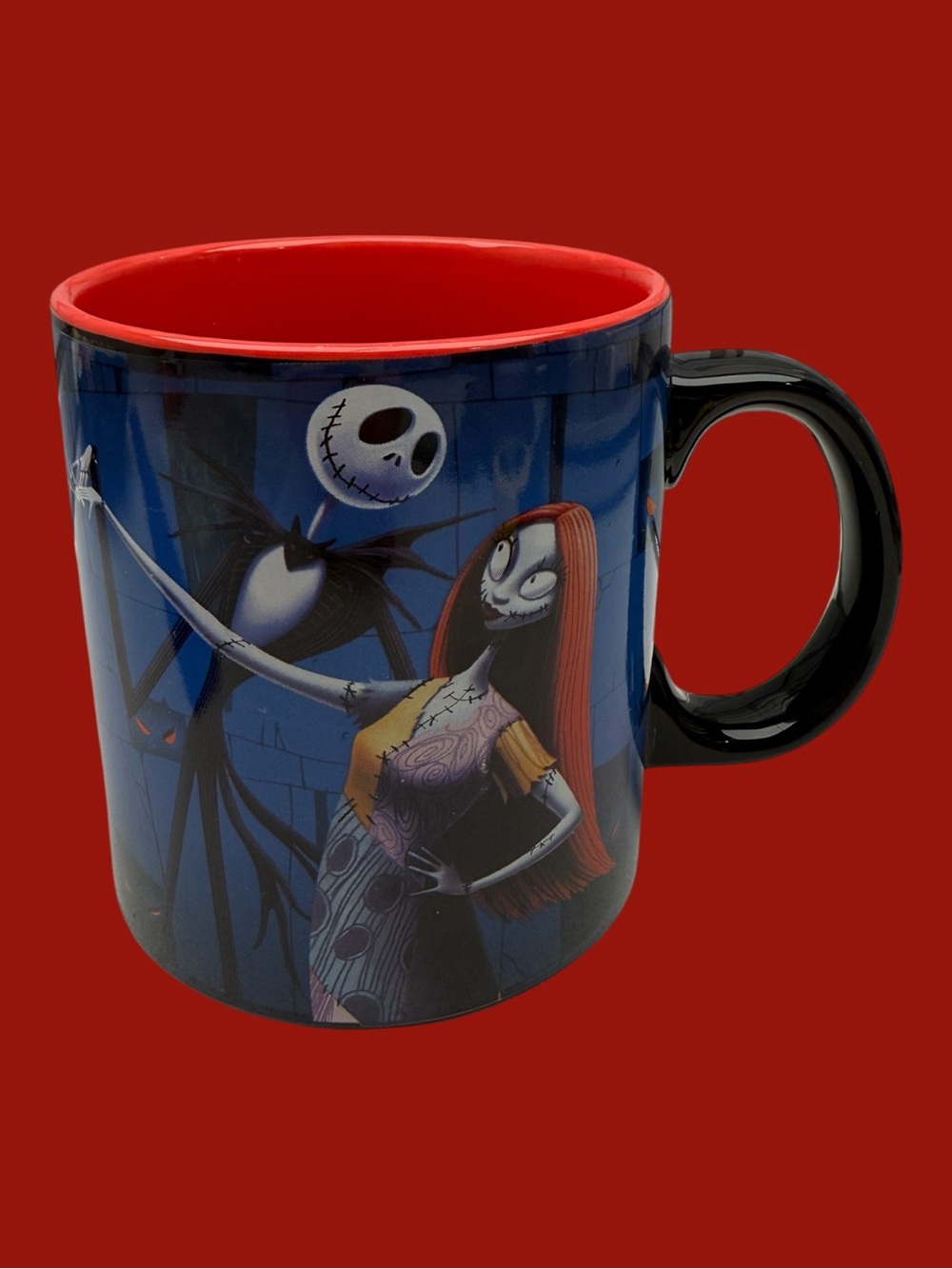 Nightmare Before Christmas Jack and Sally Ceramic Mug 20oz Disney